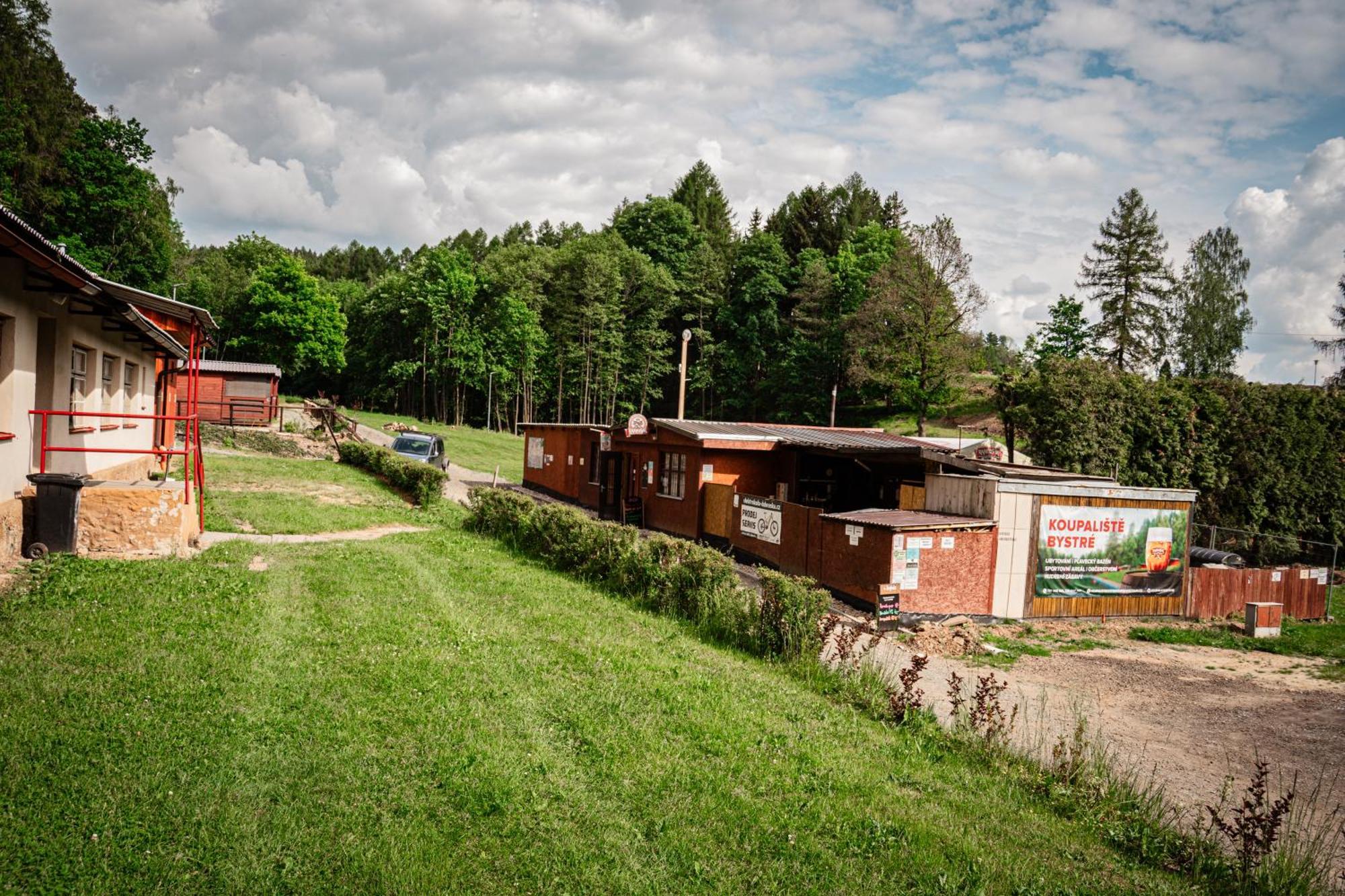 Chatka Agawa nová v areálu Koupaliště Bystré v Orlických horách Exterior foto